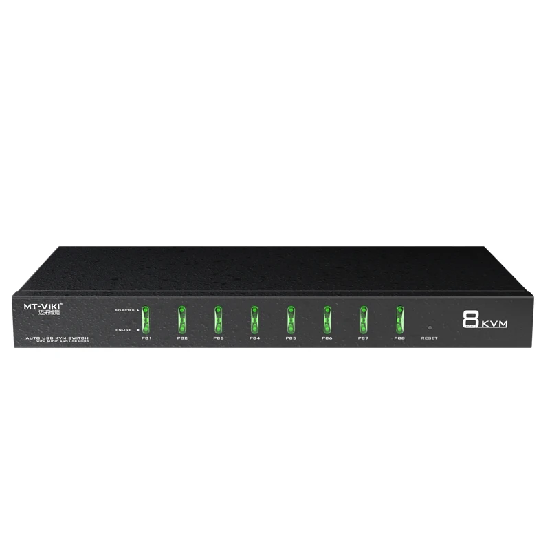 MT-VIKI 8 Port USB KVM Switch with Audio Stero with USB HUB control 8 computers with KVM cable 8 in 1 out MT-0801VK MT-VIKI 8 Port USB KVM Switch with Audio Stero with USB HUB control 8 computers with KVM cable 8 in 1 out MT-0801VK