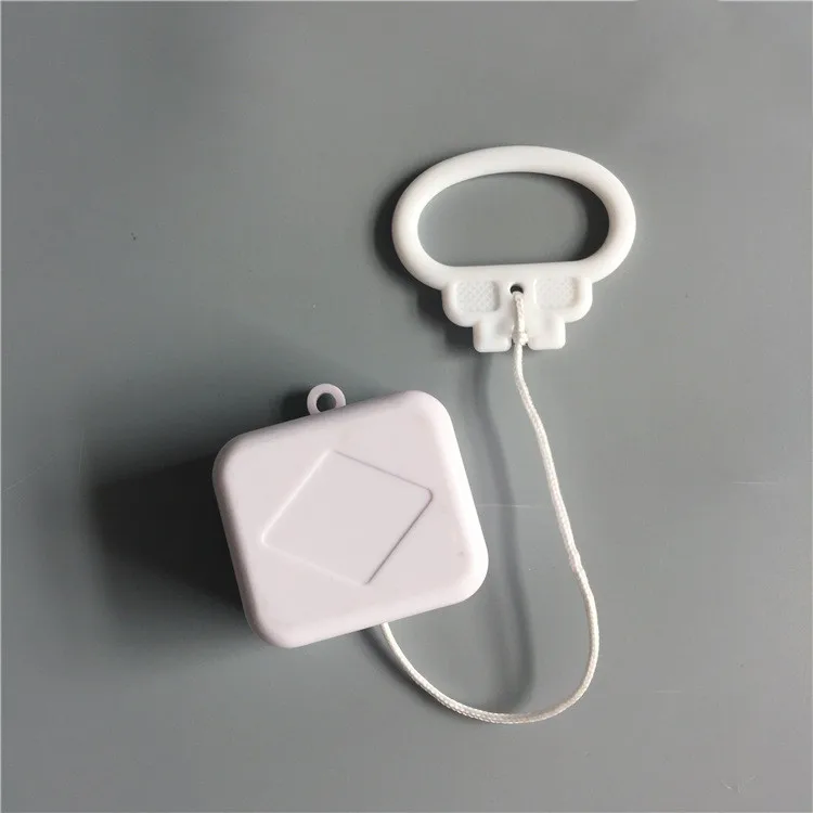 

Pull Ring Music Box White ABS Plastic Pull String Clockwork Cord Music Box Baby Infant Kids Bed Bell Rattle Toy Baby Rattles