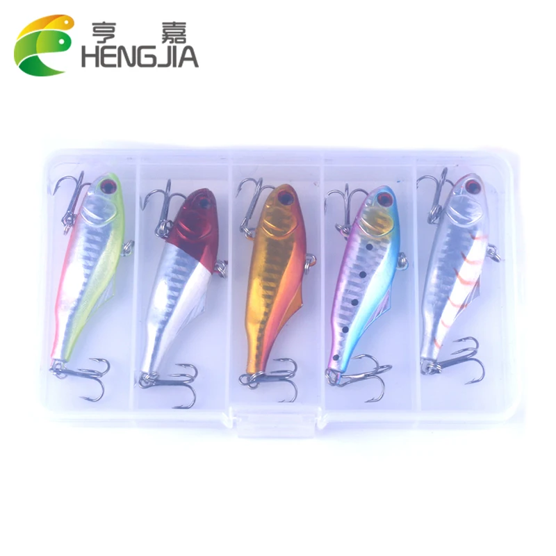 HENGJIA 5 шт./компл. 65 мм 24g опускается на дно Вибрирующая приманка рыболовные