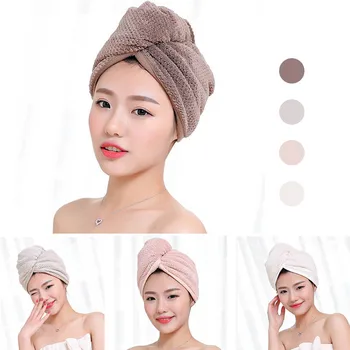

Absorbent Shower Cap 23*60cm Microfiber Fabric Dry Hair Hat Lady Turban 1 Pc Quick Dry Towels Bath Towel