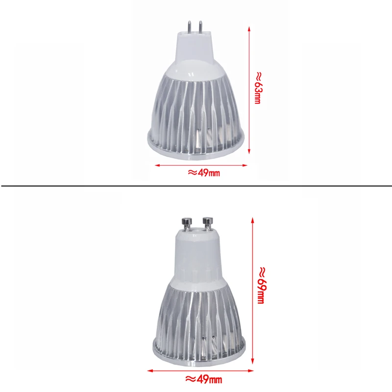 5 шт. супер яркий AC12V A24V AC110V 220 В E27 E14 GU10 MR16 Светодиодный лампочки 6 Вт 9 Вт 12 Вт затемнения теплый/холодный белый COB светодиодный Spotlight