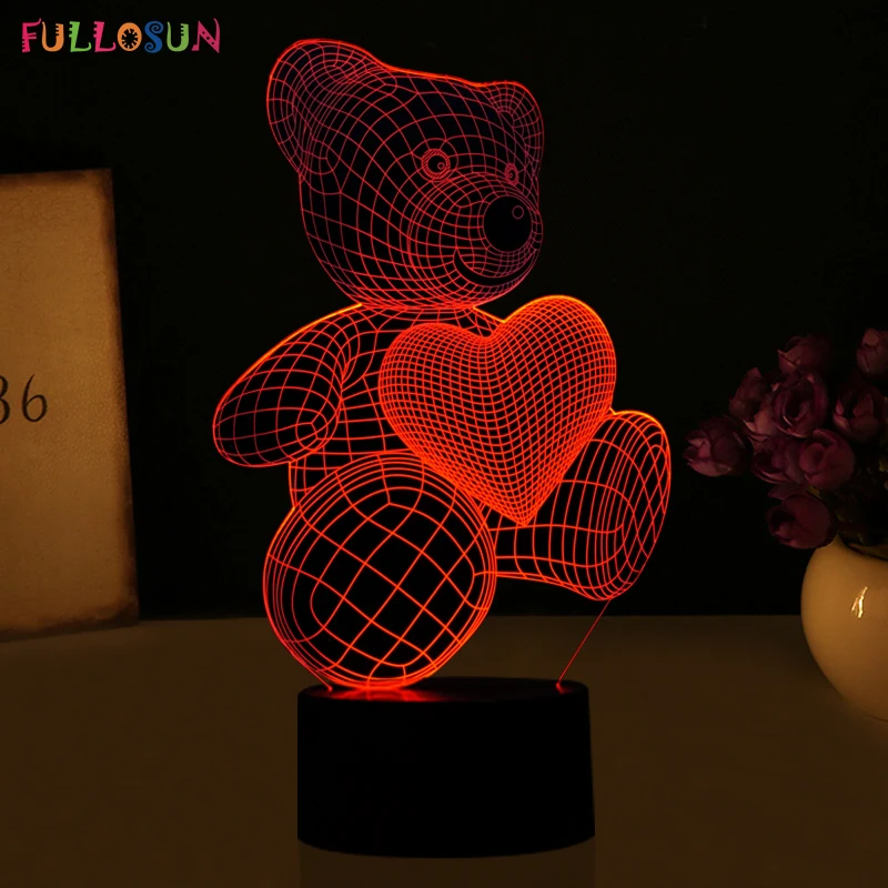 HTB12vliRVXXXXaVapXXq6xXFXXX8.jpg_ Lampka Nocna Led 3D Miś