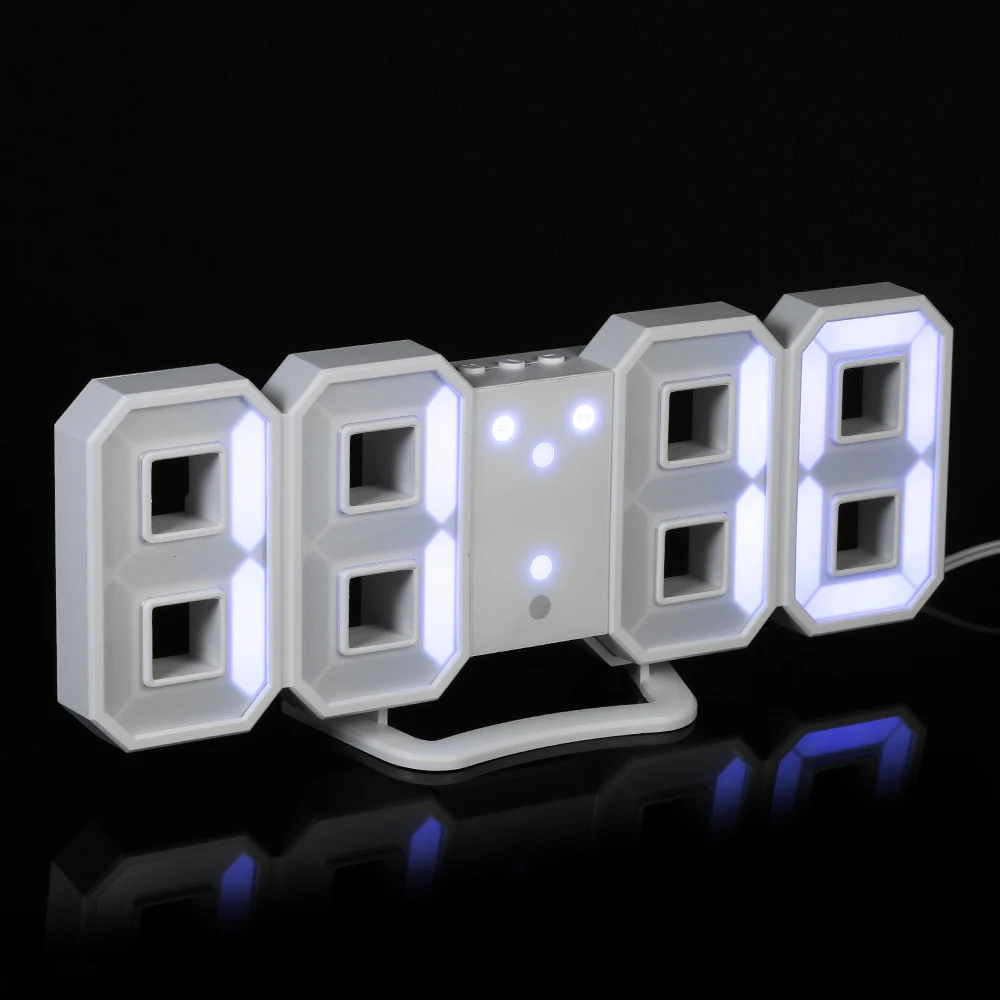 Buy Digital LED Alarm Clock USB 12H/24H Display Wall