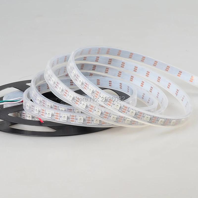 5V 74 светодиодный s/m SK6812 пикселей RGB полосы светильник Рождество 5050 SMD неоновая
