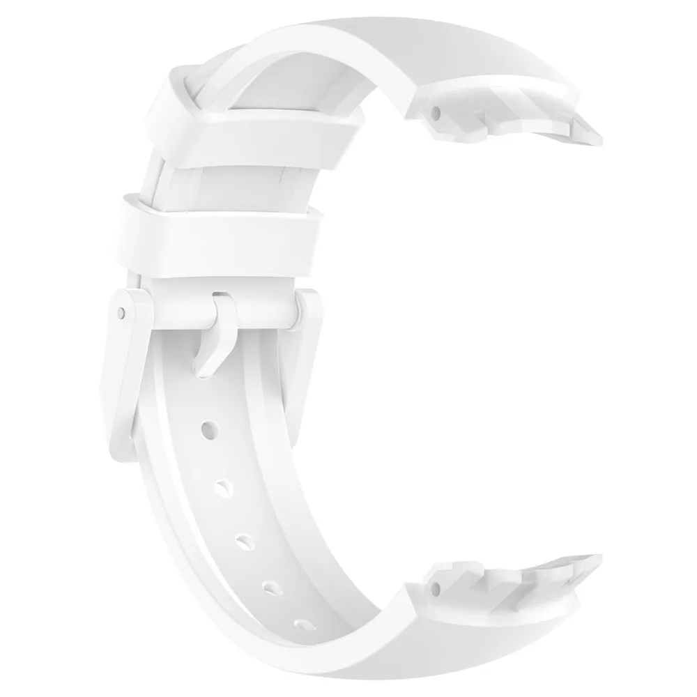 Мягкие силиконовые резиновые часы ремешок на запястье для TicWatch S фитнес-часы Молодежные Смарт-часы сменный ремешок Smartwatch - Цвет: Белый