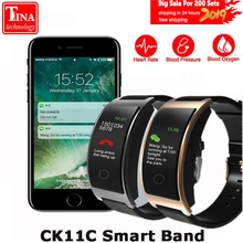CK11C умный Браслет, цветной экран, монитор сердечного ритма, браслет, кровяное давление, фитнес-трекер, смарт-браслет, спортивные часы, браслет