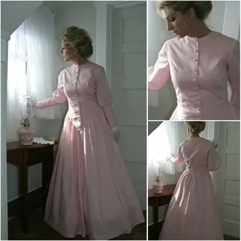 

HIstory!Customer-made Pink Victorian dress 1860s Civil war Dress Scarlett Theater Costume Halloween Renaissance Dress V-505