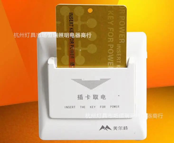 

Wholesale high quality Insert key for power plug-in card switch Double cable Sensing wall switch for Hotels and Luxury club