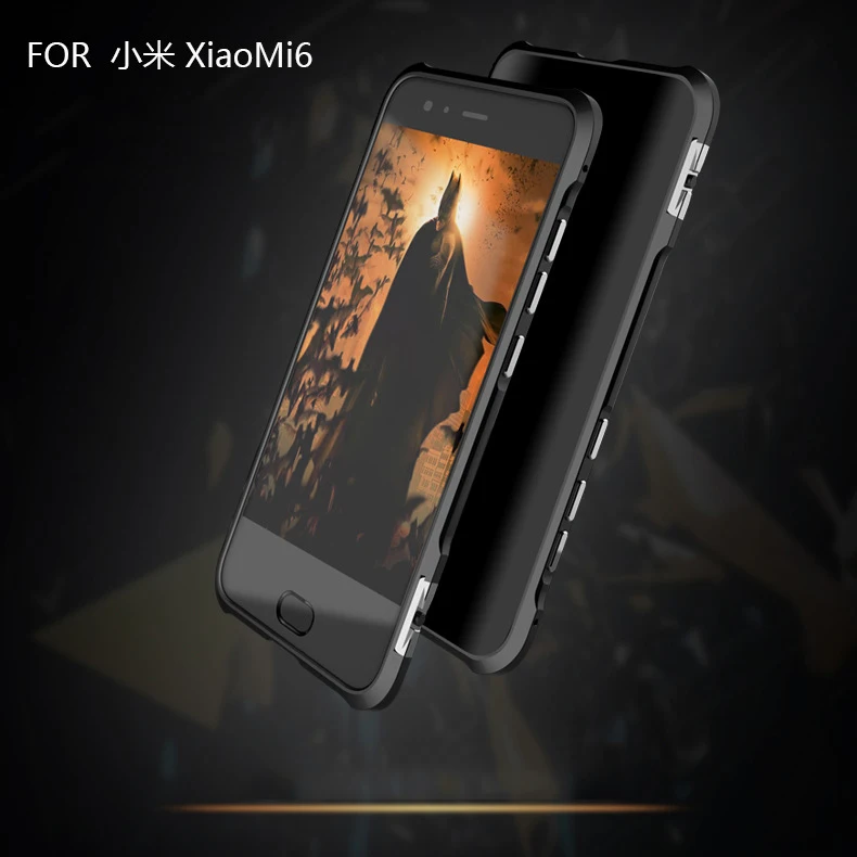 

High Quality 2In1 Rotate lock Design Without Installation Tools 5 Colors Aluminun Bumper Case Frame For xiaomi mi6 Bumper