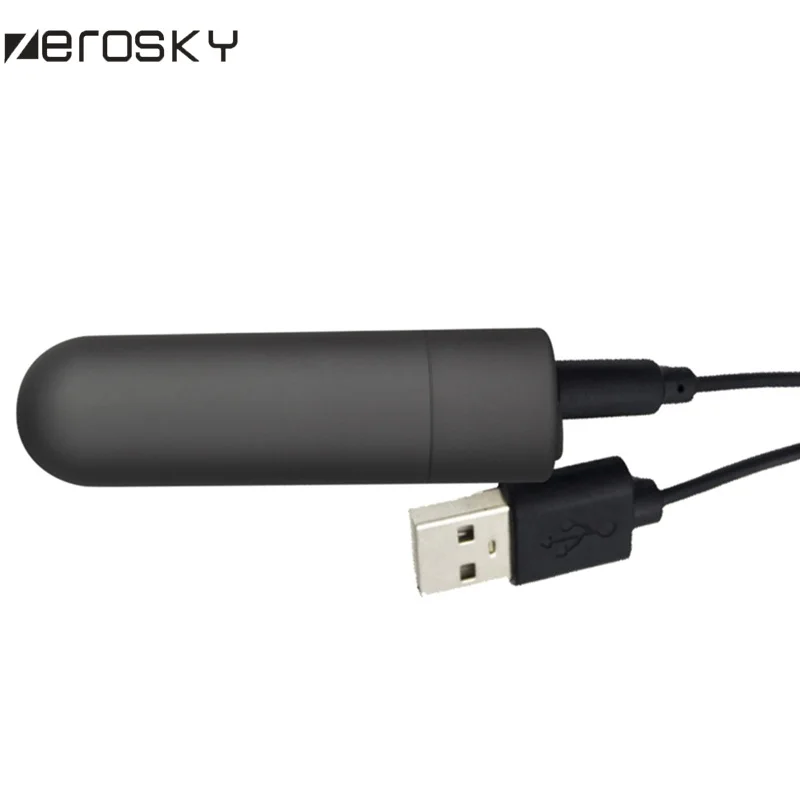 Zerosky Пуля Мини вибратор 10 скоростей для женщин USB перезаряжаемый G Spot стимуляции
