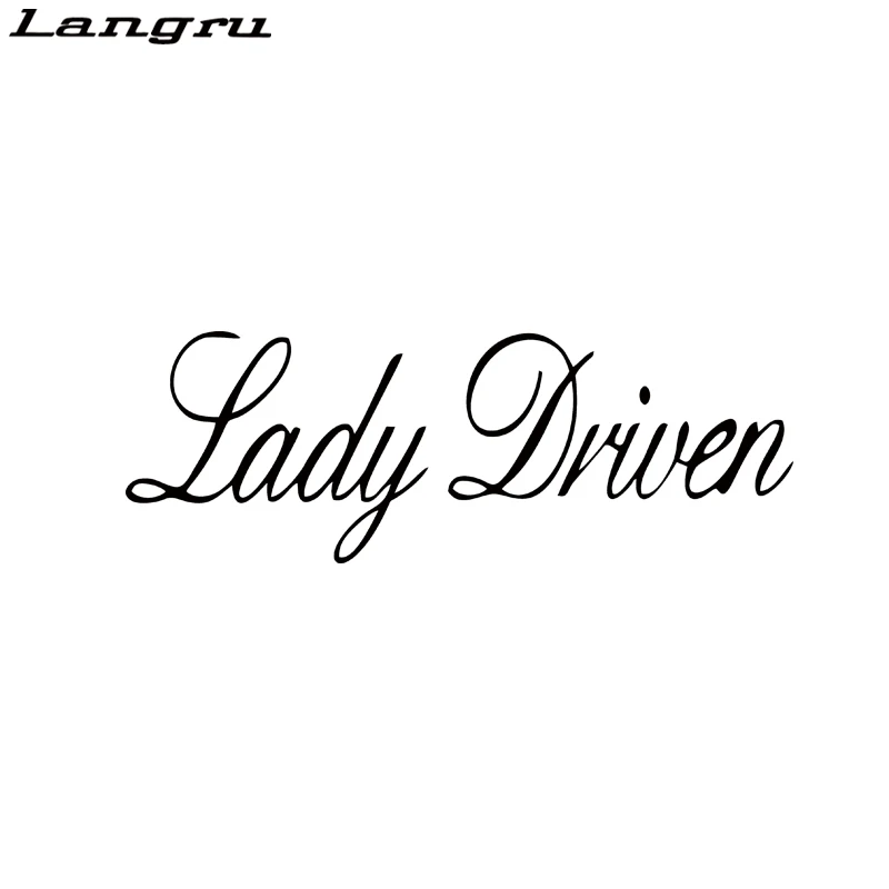

Langru Cool Graphics Lady Driven Vinyl Decal Sticker Car Women Cute Girl Creative Stickers JDM
