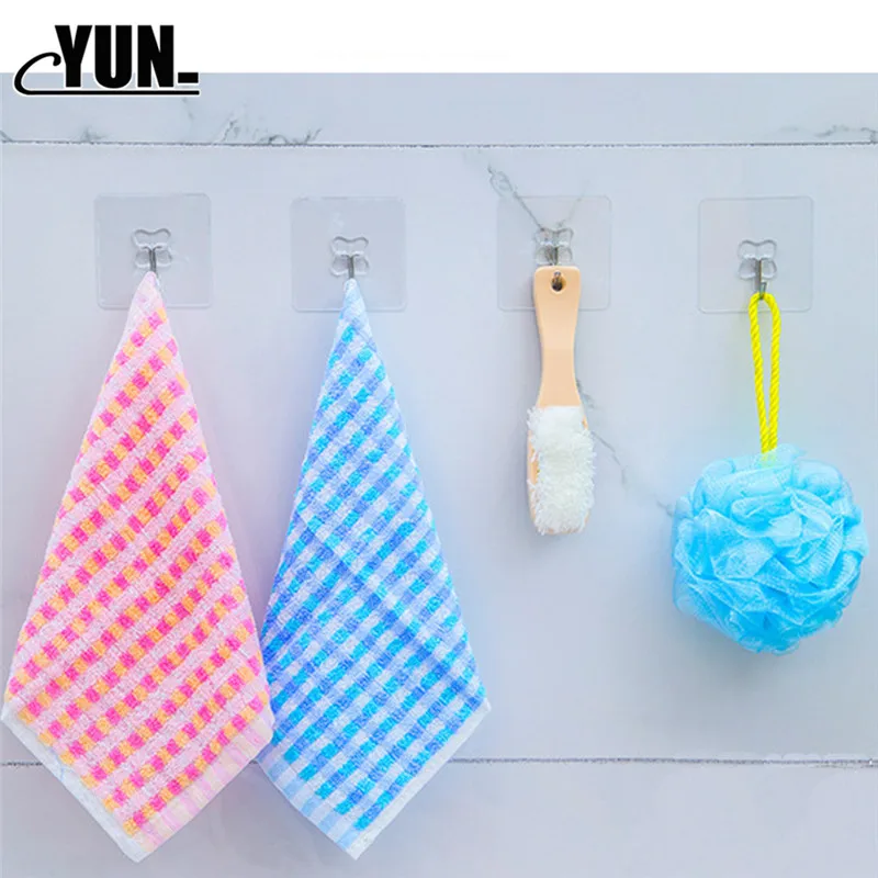 1pcs Storage Hangers Mutfak Wall Hooks Strong Transparent Suction Cup Sucker Hanger for Kitchen Bathroom Key Holder Wall Hook 5D (2)