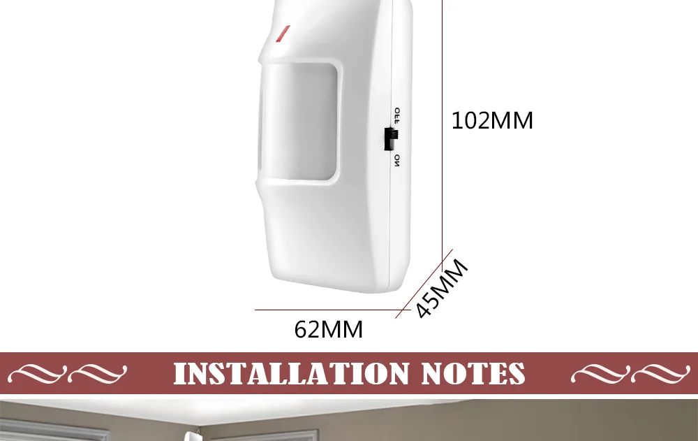 3 шт. 433 МГц беспроводной PIR датчик движения датчик для G18 W18 домашней безопасности голосовой PSTN/GSM SMS автоматическая система сигнализации
