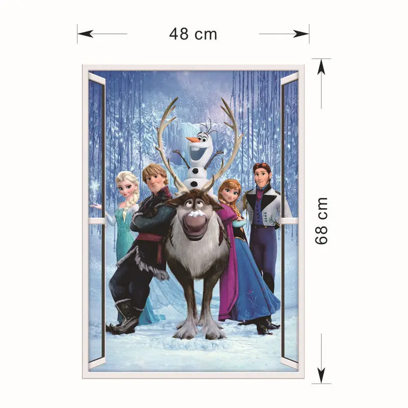 Disney Kids DIY sticker Frozen Princess Scroll Puzzle Children's room decoration stickers cartoon pegatinas autocollant enfant Disney Kids DIY sticker Frozen Princess Scroll Puzzle Children's room decoration stickers cartoon pegatinas autocollant enfant