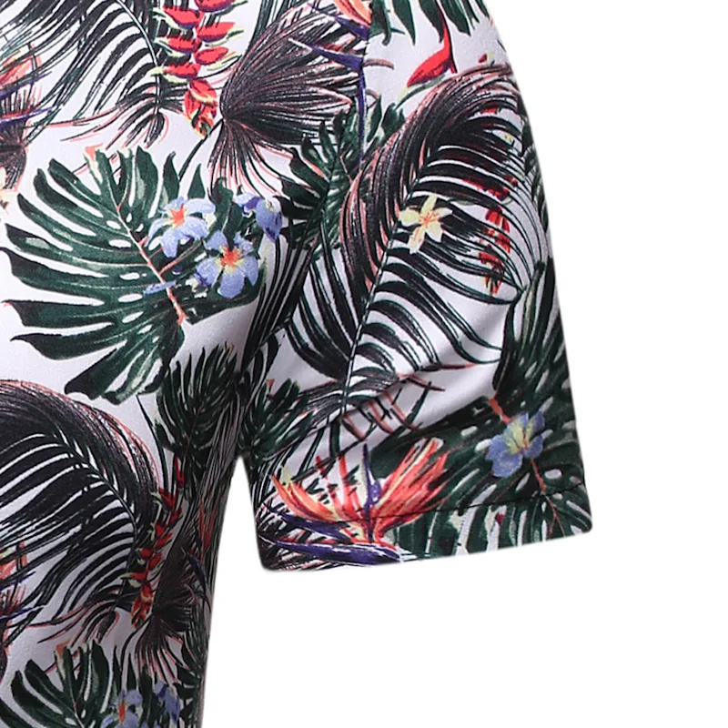 SAILEROAD пляжные рубашки Гавайская мужская летняя рубашка приталенная Мужская рубашка с цветочным принтом рубашка с принтом пальмы Camisa Hawaiana Hombre