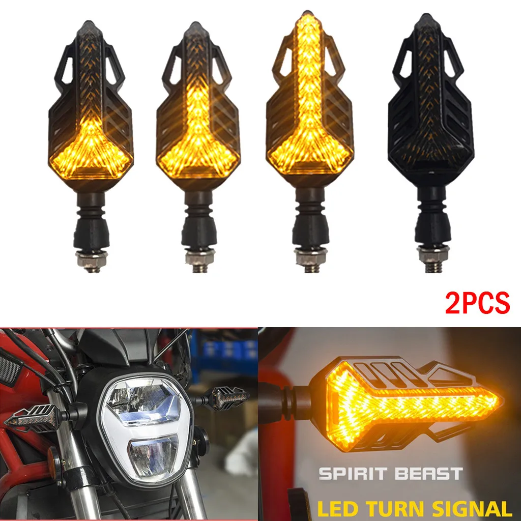 

Motorcycle Turn Signals Light 2Pcs Motorcycle Motorbike Turn Signal Lights Flashers Led Indicator Running Lamp Car Accessories