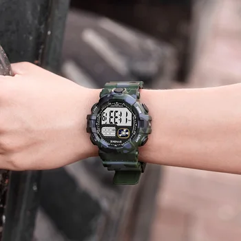 

SYNOKE Sport Men Digital Watch Fashion Waterproof Military Army Luminous Chronograph Students Watch Relogio Masculino