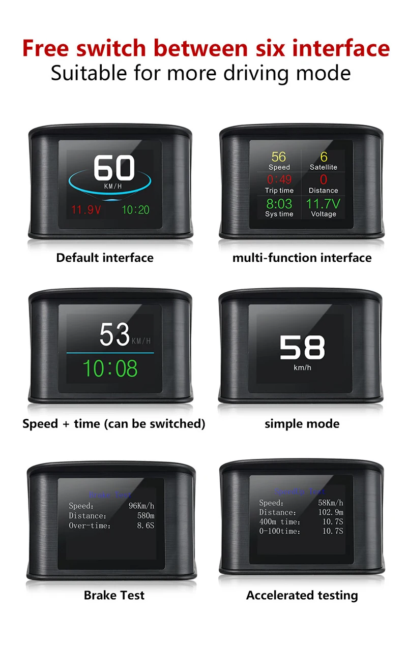 Новейший автомобильный HUD gps дисплей Автомобильный проектор цифровой спидометр датчик расхода топлива диагностический инструмент