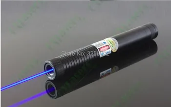 

AAA 500000m 5in1 Strong Military Blue Laser Pointer Flashlight Burn match candle lit cigarette Wicked Lazer Torch 500Watt+gift