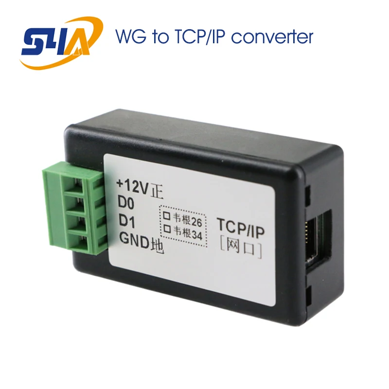 Преобразователь WG26 в TCP Wiegand 26 TCP/IP TCP/IP| |