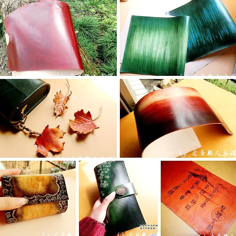 24 цвета chosing Diy ручной работы японские крафт солевые красители для кожи 100 мл растительного дубления кожи краситель