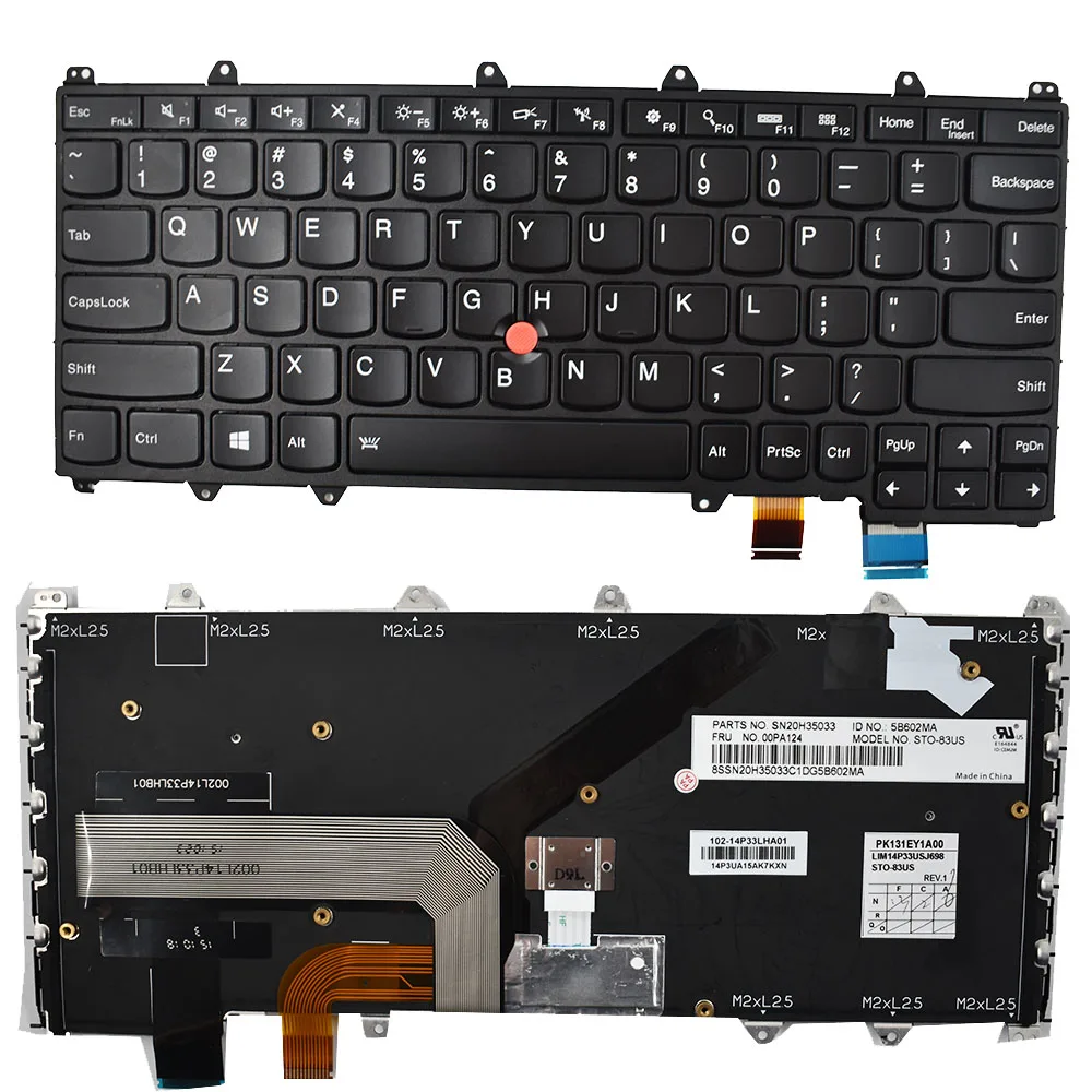 Клавиатура для ноутбука Lenovo IBM ThinkPad Йога 260 12,5 дюймов ноутбук Подсветка