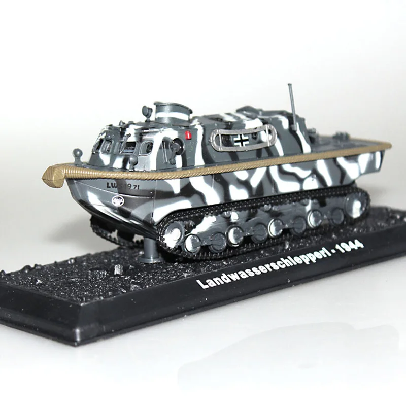 

1:72 Simulation World War II German Landwasserschlepper I - 1944 Tank Collection Model Heavy Armored Toy Car