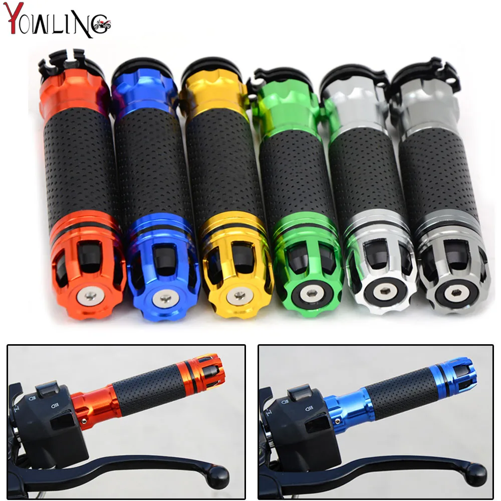 

Universal 7/8''22MM CNC Motorcycle handlebar grip handle bar Motorbike handlebar grips 6 colors for option