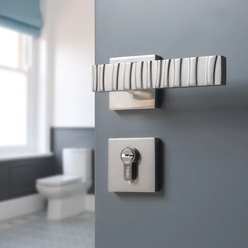  1 Set /zinc alloy door handle lock Anti-theft door lock security Dual Latch for Bedroom Bathroom Fu - 33033819503