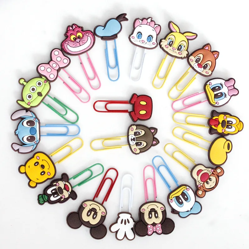 

2pcs /lot Cute Cartoon Nemo Characters Paper Clip Bookmark Binder Clips Promotional Gift Stationery School Office Supply