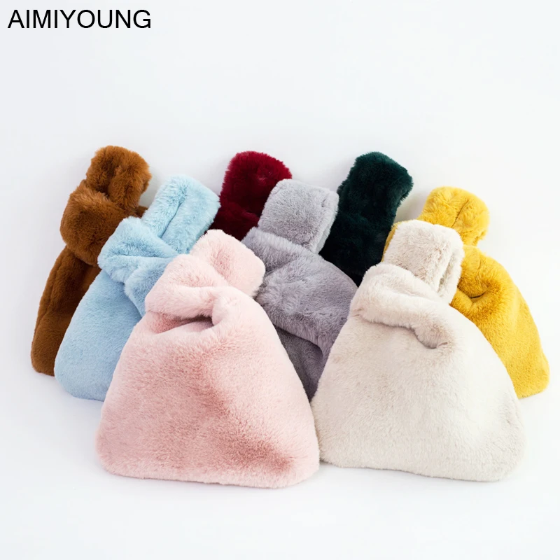 AIMIYOUNG женские клатчи из искусственного меха сумки через плечо для женщин сумка на