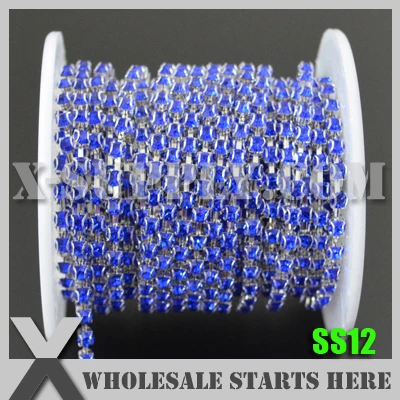 

Single Row SS12 Regular D Claw Garment Rhinestone Chain, X11612