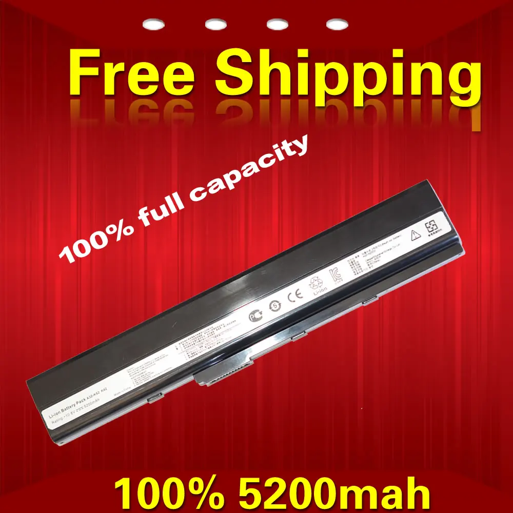 5200 MAH Replacement Laptop Battery For Asus K42 K52 k52j A31 K52 A32 K52 A41 K52