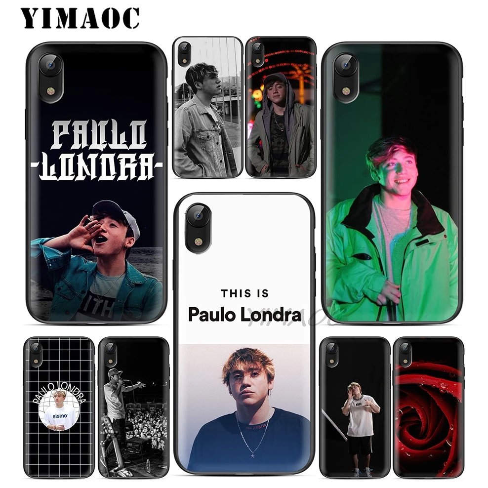 YIMAOC Paulo Londra Рэппер Мягкий ТПУ Черный силиконовый чехол для iPhone X или 10 8 7 6 6S Plus 5 5S SE