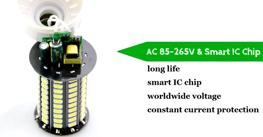 E14 E27 G9 GU10 B22 5736 SMD лампа Кукуруза лампы 85-265V 3W 5W 7W 9W 12W Светодиодный свет энергосберегающие лампы