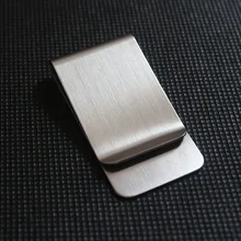 2016 Stainless Steel Slim Pocket men design Money Clip Wallet Cash ID Credit Card business dollar Holder Metal Bill Clamp