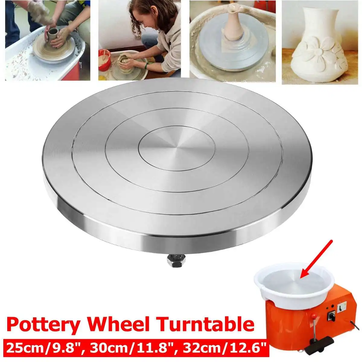 

25/30/32CM Pottery Wheel Turntable Turnplate Clay Sculpture Modelling for Ceramic Machine