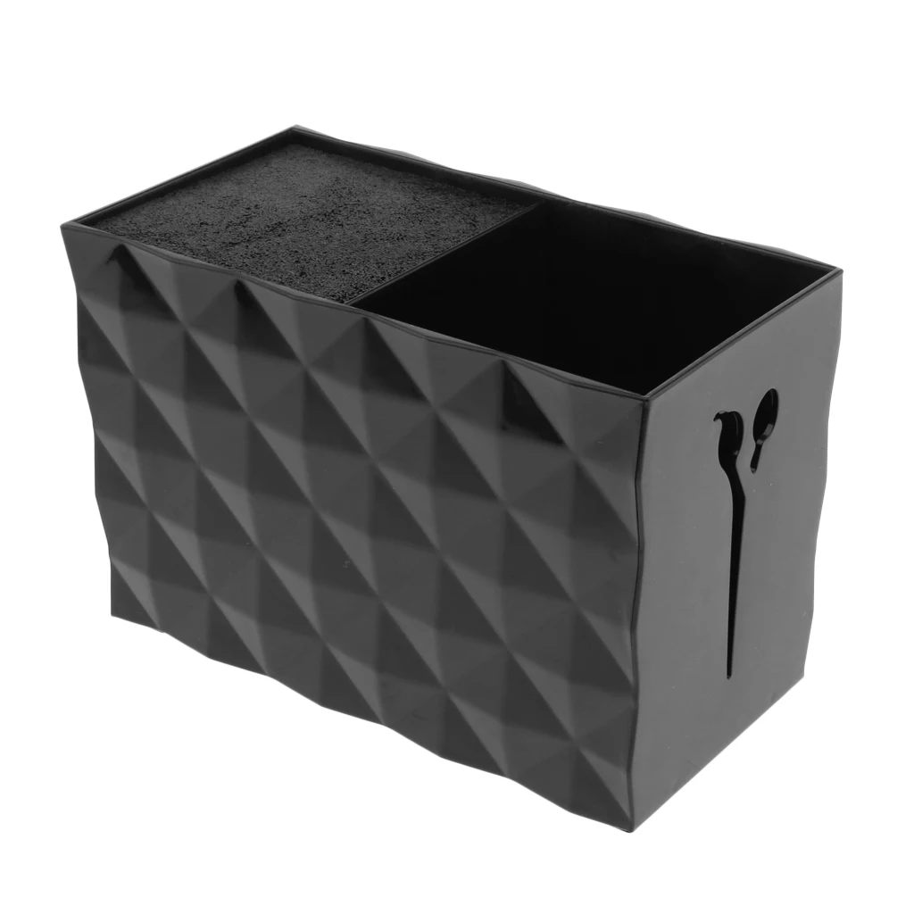 

Salon Scissors Holder Shears Comb Clips Organizer Arcylic Holder Box Case Black (6 x3 x4 inch) Hair Styling Accessories
