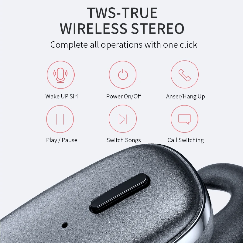 Havit I91 TWS Bluetooth наушники V5.0 поддержка для соединения двух мобильных телефонов