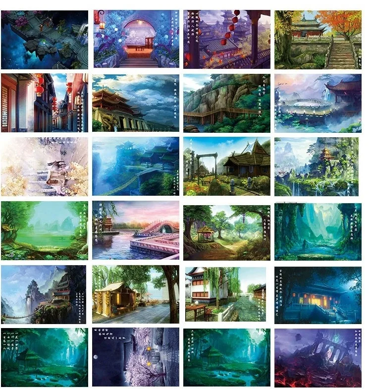 30 Sheets/Set Dream Fairyland LOMO Card Mini Postcard/Greeting Card/Message Card/Birthday Letter Envelope Gift Card
