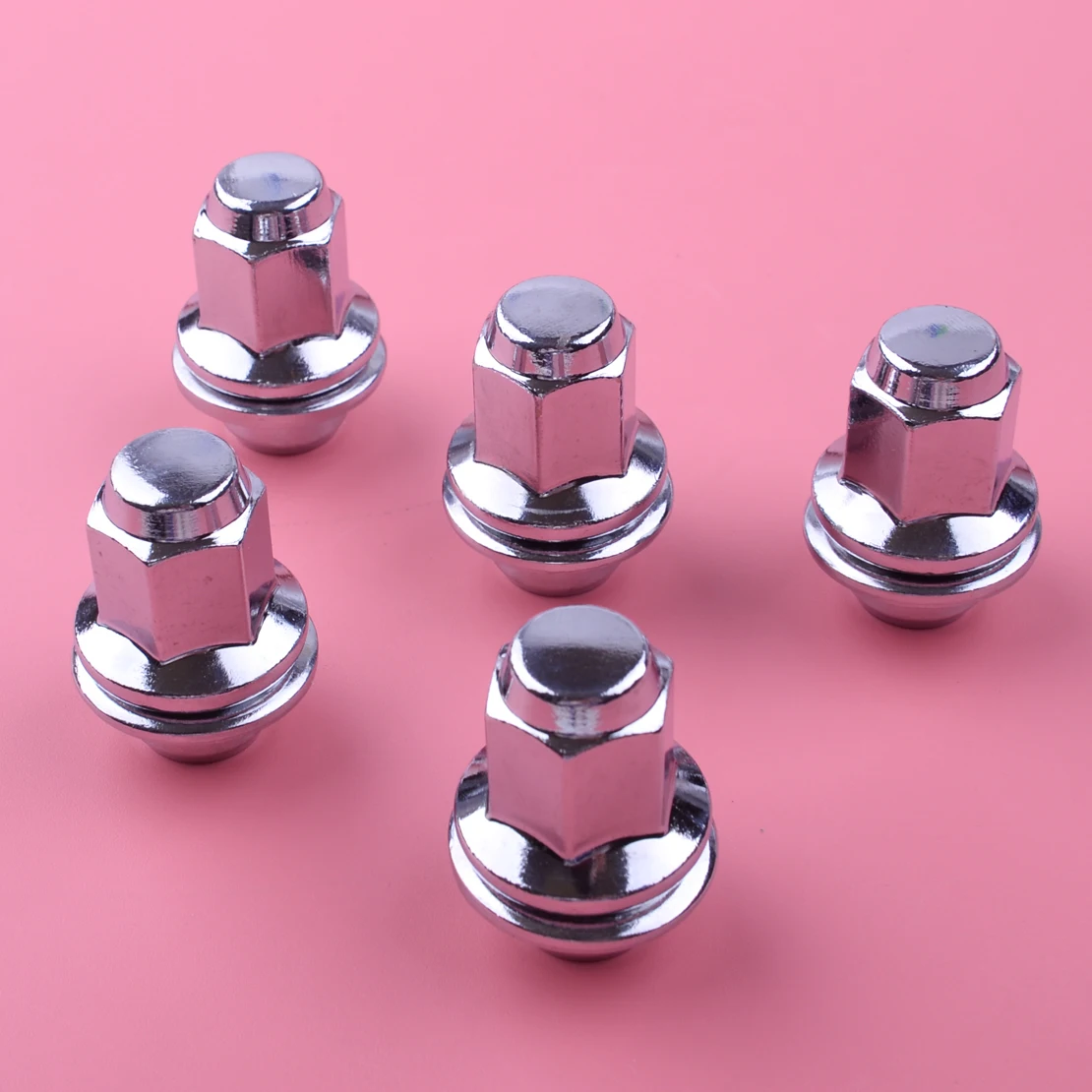 

DWCX 5Pcs/set M12 x 1.5 Standard Car Wheel Lug Nuts C2C35294010 Fit for Jaguar S-Type X-Type XJ8 XJR XF
