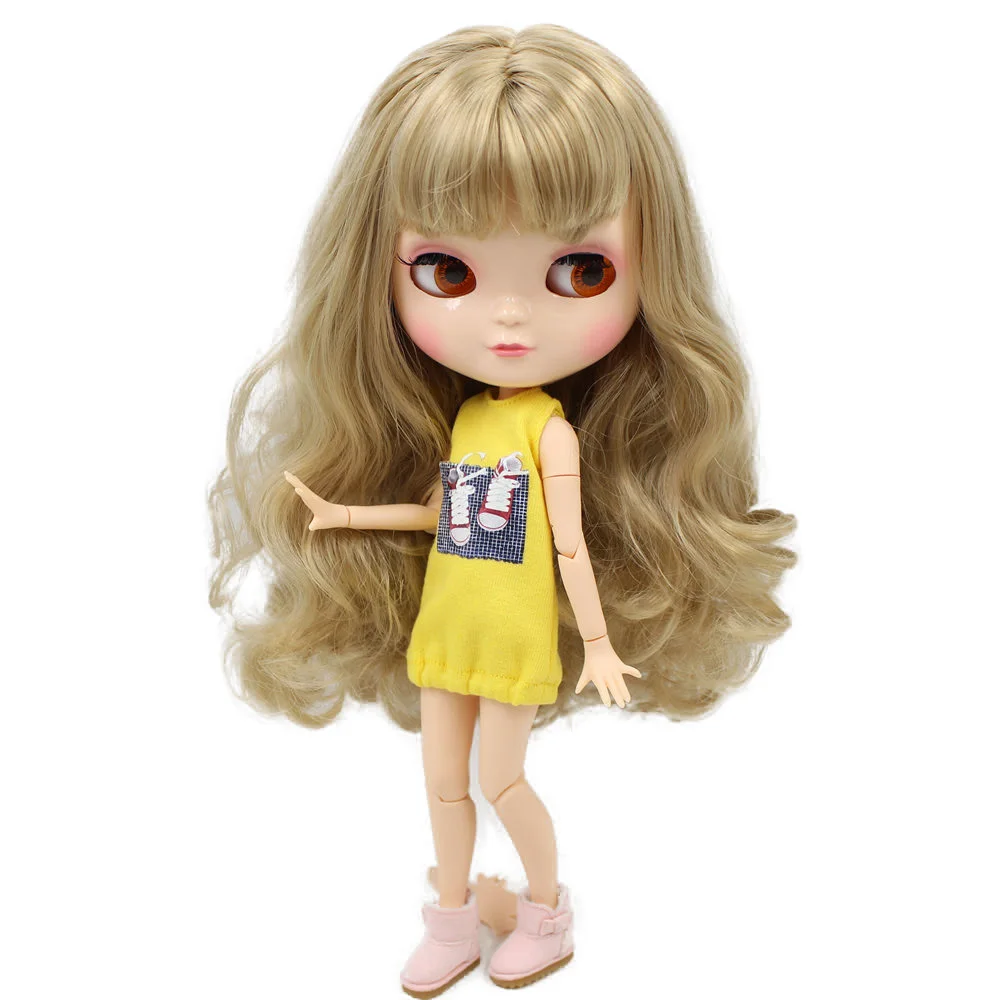 Кукла серии ICY Nude No.BL3227 льняные волосы такие же как у Blyth с макияжем Azone JOINT body более