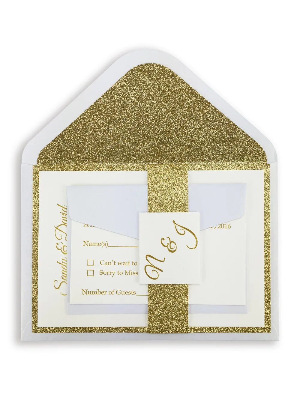  50pcs/lot special luxury glitter liner envelop with letterpress invitation the unique option on who - 32650853793