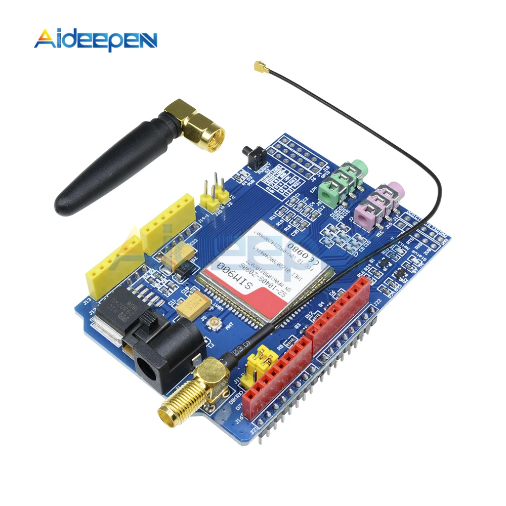 

SIM900 850/900/1800/1900 MHz GPRS/GSM Development Board Module Kit For Arduino