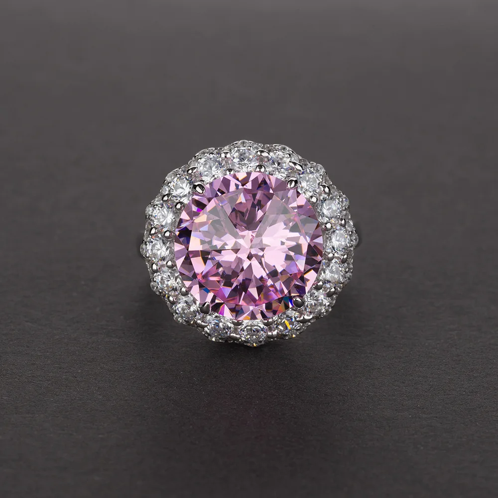 OneRain Винтаж 925 пробы Серебряное цитриновое розовый сапфир рубин натуральный кристалл обручальные кольца с драгоценными камнями ювелирные изделия оптом - Цвет камня: Pink Sapphire
