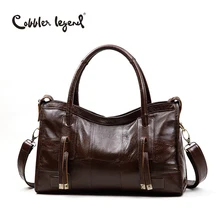 Cobbler legend original del cuero genuino de las mujeres bolsos de hombro 2017 nueva tendencia ocio de las señoras del bolso de crossbody para las mujeres