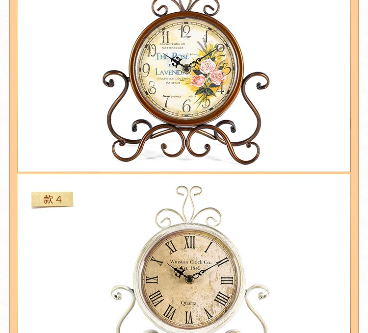 Часы в Европейском стиле, Ретро стиль, Ретро стиль, часы для гостиной, спальни, настенные часы, 12 видов стиля