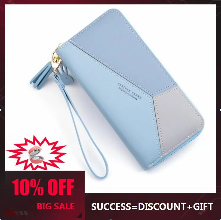 

wallet women card holder ladies and zipper purses 2019 female almost blue luxury women wallets designer cartera mujer portfel