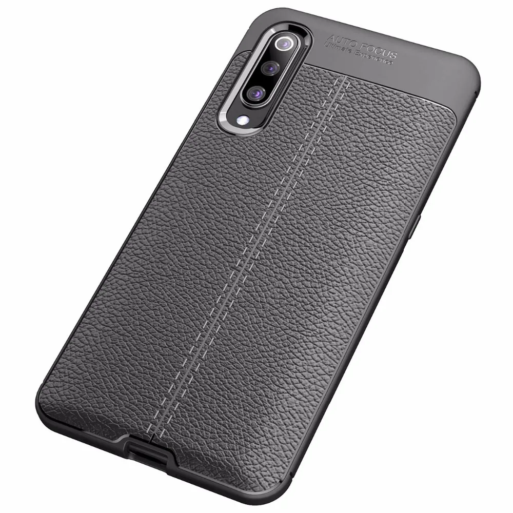 for Xiaomi Mi 9 Case Xiaomi Mi 9 Cover Bumper Shockproof Soft Leather Silicone Rugged Phone Case for Xiaomi Mi 9 SE Mi9