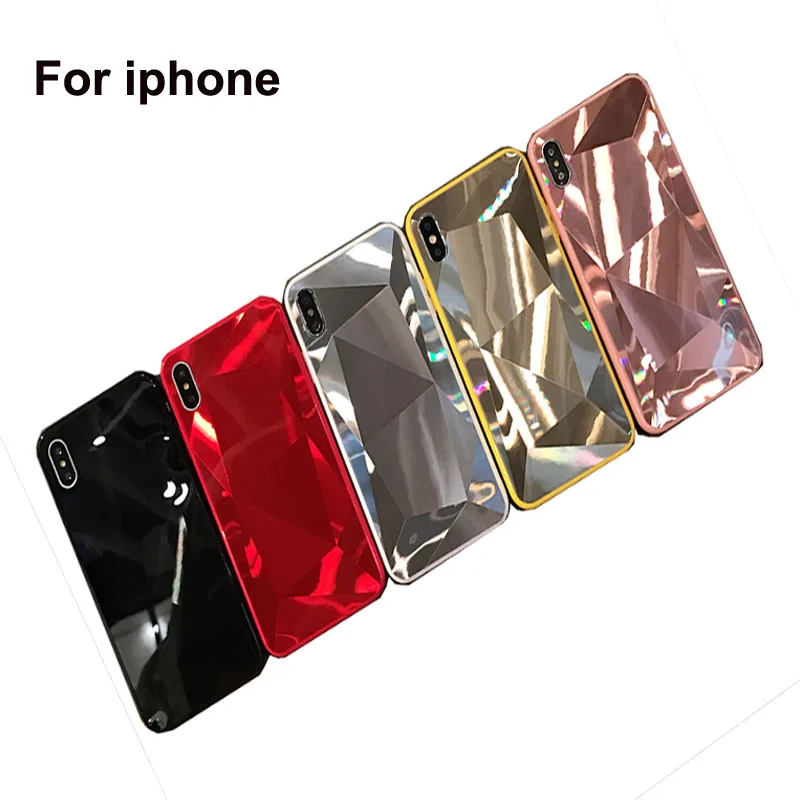 

Rhombic grinding back cover phone case protection for iphone 6s 7 8 plus apple for iphone xs max case silicone
